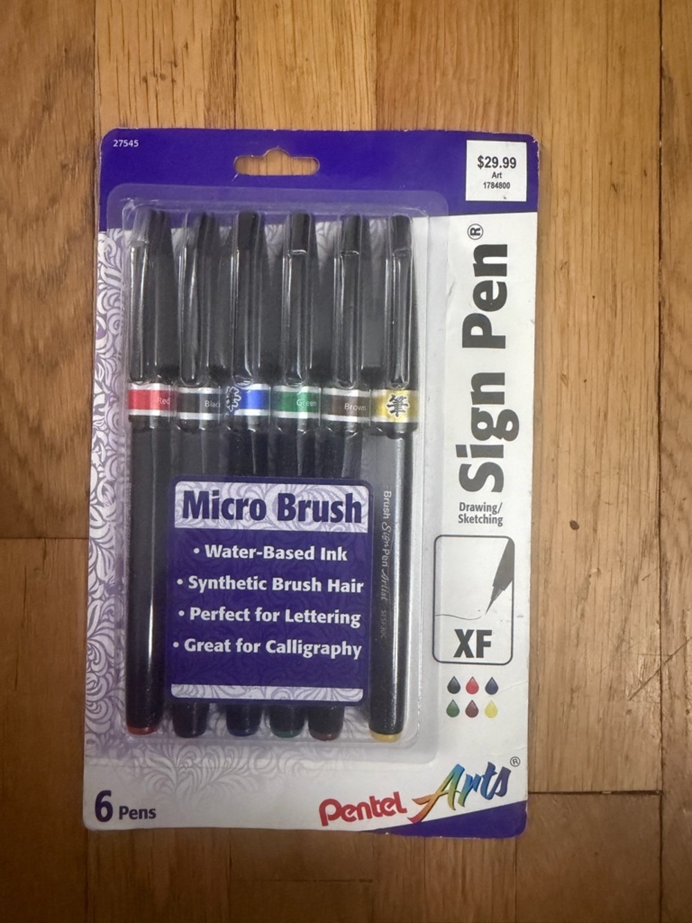 Pentel Arts Micro Brush Sign Pen Set - New in package